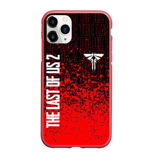 Чехол iPhone 11 Pro матовый The Last of Us: Part 2 / 3D-Красный – фото 1