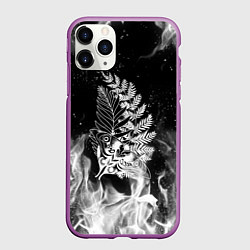Чехол iPhone 11 Pro матовый THE LAST OF US 2 ТАТУ ЭЛЛИ, цвет: 3D-фиолетовый