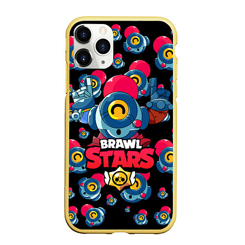 Чехол iPhone 11 Pro матовый NANI Brawl Stars / 3D-Желтый – фото 1