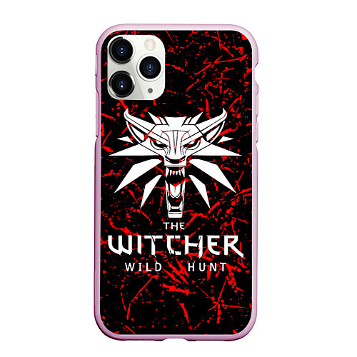 Чехол iPhone 11 Pro матовый The Witcher / 3D-Розовый – фото 1