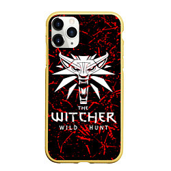 Чехол iPhone 11 Pro матовый The Witcher, цвет: 3D-желтый