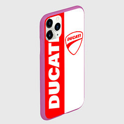 Чехол iPhone 11 Pro матовый DUCATI 4, цвет: 3D-фиолетовый — фото 2