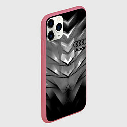 Чехол iPhone 11 Pro матовый AUDI, цвет: 3D-малиновый — фото 2