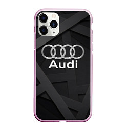 Чехол iPhone 11 Pro матовый AUDI, цвет: 3D-розовый