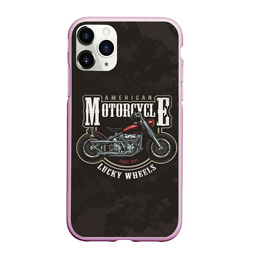 Чехол iPhone 11 Pro матовый American Motorcycle Z / 3D-Розовый – фото 1