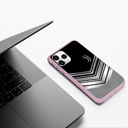 Чехол iPhone 11 Pro матовый JUVENTUS, цвет: 3D-розовый — фото 2