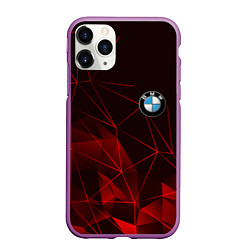 Чехол iPhone 11 Pro матовый BMW, цвет: 3D-фиолетовый