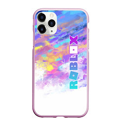 Чехол iPhone 11 Pro матовый Roblox, цвет: 3D-розовый