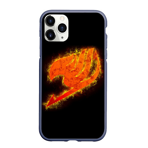 Чехол iPhone 11 Pro матовый FAIRY TAIL ХВОСТ ФЕИ / 3D-Серый – фото 1