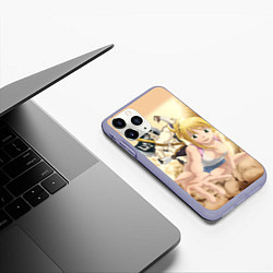 Чехол iPhone 11 Pro матовый FAIRY TAIL ХВОСТ ФЕИ, цвет: 3D-светло-сиреневый — фото 2