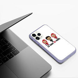 Чехол iPhone 11 Pro матовый БУМАЖНЫЙ ДОМ, цвет: 3D-светло-сиреневый — фото 2