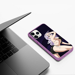 Чехол iPhone 11 Pro матовый FAIRY TAIL ХВОСТ ФЕИ, цвет: 3D-фиолетовый — фото 2