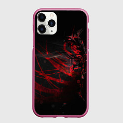 Чехол iPhone 11 Pro матовый DIGITAL 3D, цвет: 3D-малиновый