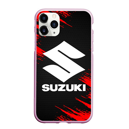 Чехол iPhone 11 Pro матовый SUZUKI / 3D-Розовый – фото 1