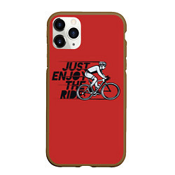 Чехол iPhone 11 Pro матовый Just Enjoy the Ride Z, цвет: 3D-коричневый