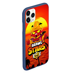 Чехол iPhone 11 Pro матовый BRAWL STARS EVIL GENE В ЛЕТО, цвет: 3D-тёмно-синий — фото 2