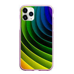 Чехол iPhone 11 Pro матовый Color 2058, цвет: 3D-розовый