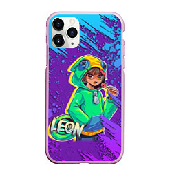 Чехол iPhone 11 Pro матовый BRAWL STARS LEON