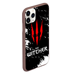 Чехол iPhone 11 Pro матовый The Witcher, цвет: 3D-коричневый — фото 2