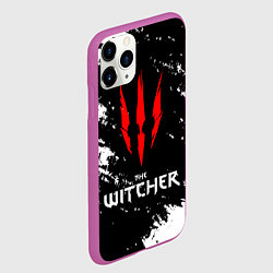 Чехол iPhone 11 Pro матовый The Witcher, цвет: 3D-фиолетовый — фото 2