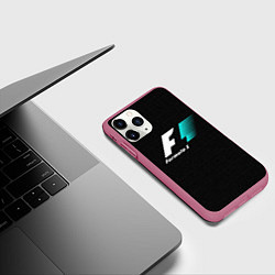 Чехол iPhone 11 Pro матовый Formula 1, цвет: 3D-малиновый — фото 2
