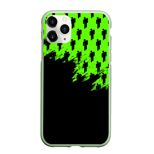 Чехол iPhone 11 Pro матовый BILLIE EILISH БИЛЛИ АЙЛИШ / 3D-Салатовый – фото 1