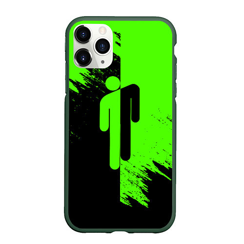Чехол iPhone 11 Pro матовый BILLIE EILISH БИЛЛИ АЙЛИШ / 3D-Темно-зеленый – фото 1