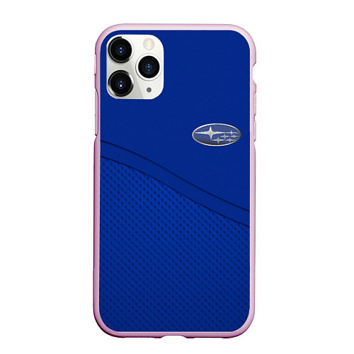 Чехол iPhone 11 Pro матовый SUBARU / 3D-Розовый – фото 1