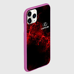 Чехол iPhone 11 Pro матовый LEXUS, цвет: 3D-фиолетовый — фото 2
