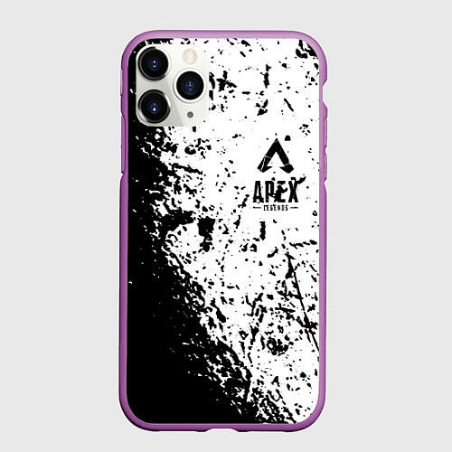 Чехол iPhone 11 Pro матовый Apex Legends / 3D-Фиолетовый – фото 1