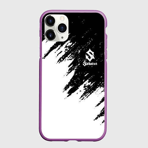 Чехол iPhone 11 Pro матовый Sabaton / 3D-Фиолетовый – фото 1