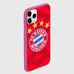 Чехол iPhone 11 Pro матовый BAYERN MUNCHEN, цвет: 3D-фиолетовый — фото 2