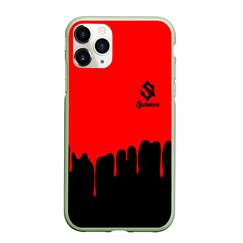 Чехол iPhone 11 Pro матовый Sabaton / 3D-Салатовый – фото 1