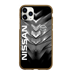 Чехол iPhone 11 Pro матовый NISSAN, цвет: 3D-коричневый