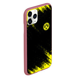Чехол iPhone 11 Pro матовый BORUSSIA, цвет: 3D-малиновый — фото 2