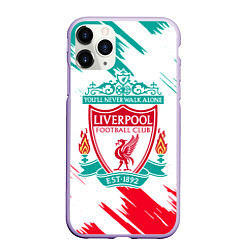 Чехол iPhone 11 Pro матовый LIVERPOOL, цвет: 3D-светло-сиреневый