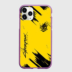 Чехол iPhone 11 Pro матовый CYBERPUNK 2077, цвет: 3D-фиолетовый
