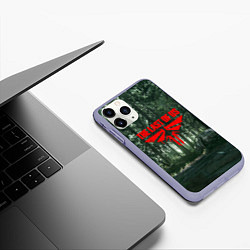 Чехол iPhone 11 Pro матовый The Last of Us: Part 2, цвет: 3D-светло-сиреневый — фото 2