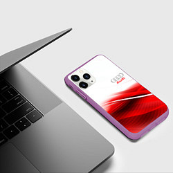 Чехол iPhone 11 Pro матовый AUDI, цвет: 3D-фиолетовый — фото 2