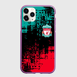 Чехол iPhone 11 Pro матовый LIVERPOOL, цвет: 3D-фиолетовый