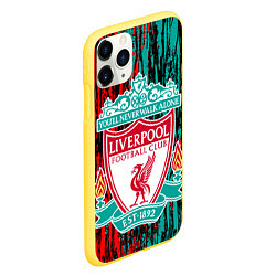 Чехол iPhone 11 Pro матовый LIVERPOOL, цвет: 3D-желтый — фото 2