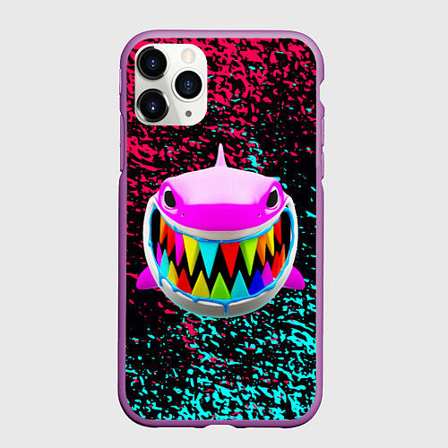 Чехол iPhone 11 Pro матовый 6IX9INE / 3D-Фиолетовый – фото 1