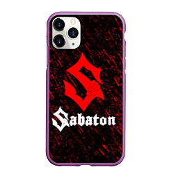 Чехол iPhone 11 Pro матовый Sabaton, цвет: 3D-фиолетовый