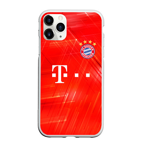 Чехол iPhone 11 Pro матовый BAYERN MUNCHEN / 3D-Белый – фото 1