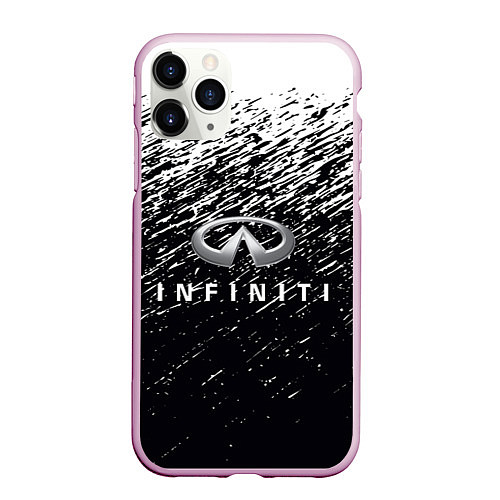Чехол iPhone 11 Pro матовый INFINITI / 3D-Розовый – фото 1