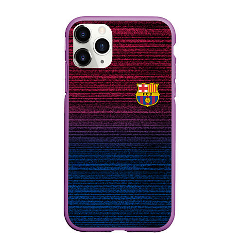 Чехол iPhone 11 Pro матовый BARSELONA / 3D-Фиолетовый – фото 1