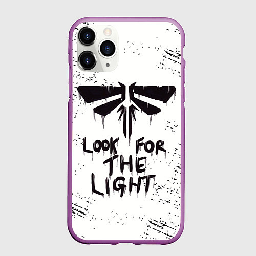 Чехол iPhone 11 Pro матовый THE LAST OF US / 3D-Фиолетовый – фото 1