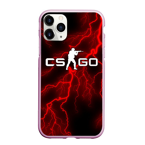 Чехол iPhone 11 Pro матовый COUNTER STRIKE / 3D-Розовый – фото 1