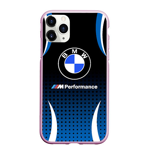 Чехол iPhone 11 Pro матовый BMW / 3D-Розовый – фото 1