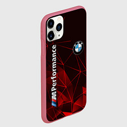 Чехол iPhone 11 Pro матовый BMW, цвет: 3D-малиновый — фото 2
